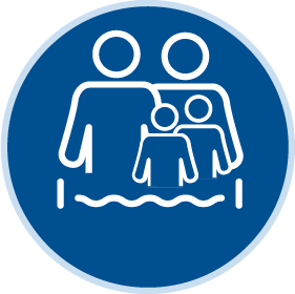 Bild von Zeitkarte 2,5h Familie, 2 Erw. + 2 Kind/Jugend. Horner Bad