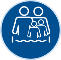 Bild von Tageskarte Familie, 2 Erw. + 1 Kind/Jugend. Westbad Freibad