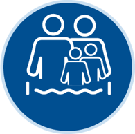 Bild von Zeitkarte 2,5h Familie, 2 Erw. + 2 Kind/Jugend. Südbad Sa,So,FT